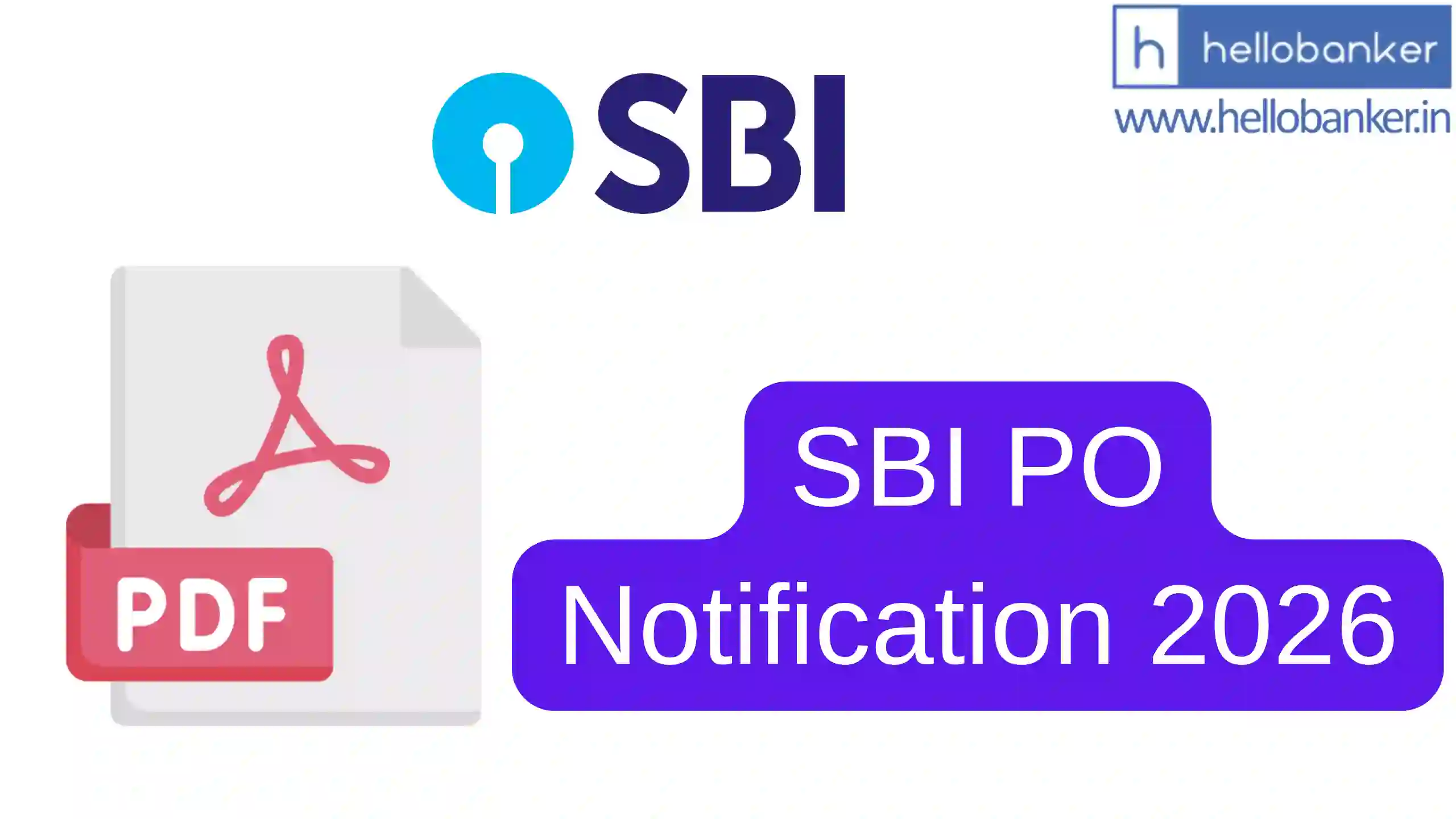 SBI PO Notification 2026