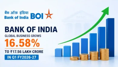 Bank of India Global Business Grows 16.58% to Rs 17.56 Lakh Crore in Q1 FY2026-27