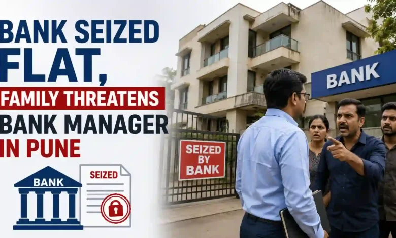 Bank seized Flat, Family threatens bank manager in Pune