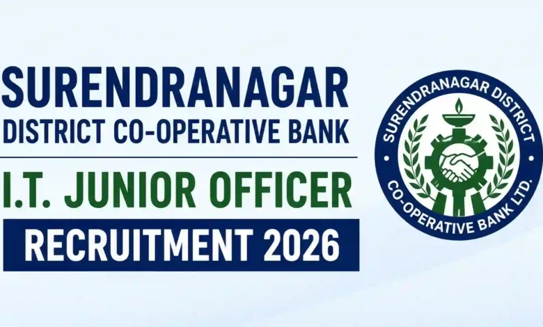 Surendranagar District Co-Operative Bank I.T. Junior Officer Recruitment 2026 Notification PDF Out