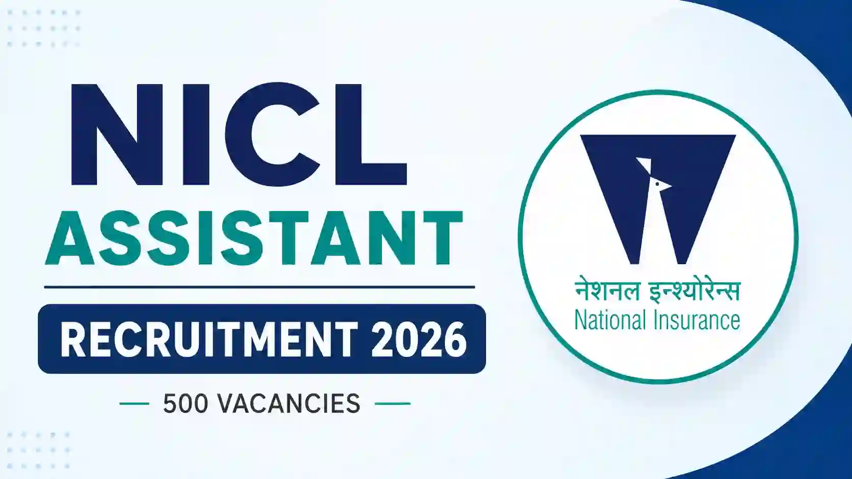 NICL Assistant Recruitment 2026 Notification PDF Out for 500 Posts