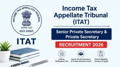ITAT Recruitment 2026 Notification PDF Out for Senior Private Secretary & Private Secretary Posts