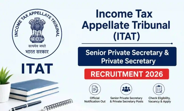 ITAT Recruitment 2026 Notification PDF Out for Senior Private Secretary & Private Secretary Posts