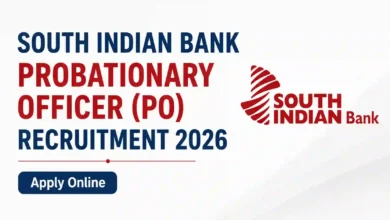 South Indian Bank PO Recruitment 2026 Notification PDF Out for Probationary Officer Posts