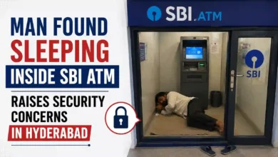 Man Found Sleeping Inside SBI ATM Raises Security Concerns in Hyderabad