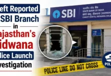 Theft Reported at SBI Branch in Rajasthan's Didwana, Police Launch Investigation