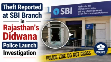 Theft Reported at SBI Branch in Rajasthan's Didwana, Police Launch Investigation