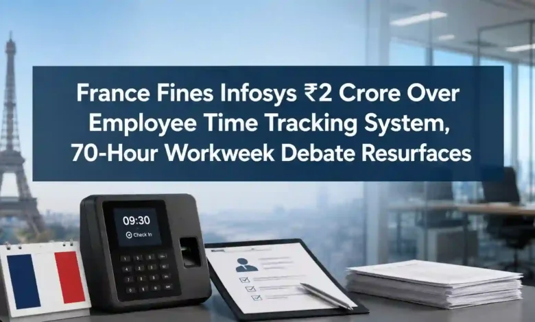 France Fines Infosys ₹2 Crore Over Employee Time Tracking System, 70-Hour Workweek Debate Resurfaces
