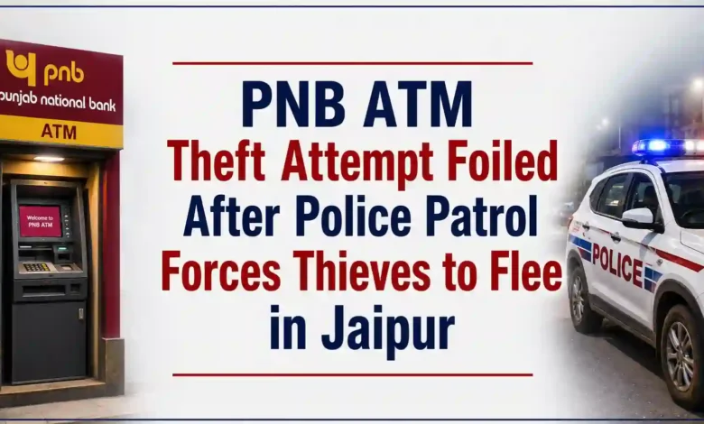 PNB ATM Theft Attempt Foiled After Police Patrol Forces Thieves to Flee in Jaipur