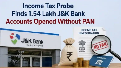 Income Tax Probe Finds 1.54 Lakh J&K Bank Accounts Opened Without PAN