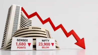 Sensex Crashes 1,680 Points, Nifty Falls Below 23,900 as Stock Market Extends Losses