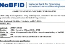 NaBFID Recruitment 2026 Notification PDF Out for Chief Investment Officer, Compliance Officer & Chief Executive Officer Posts