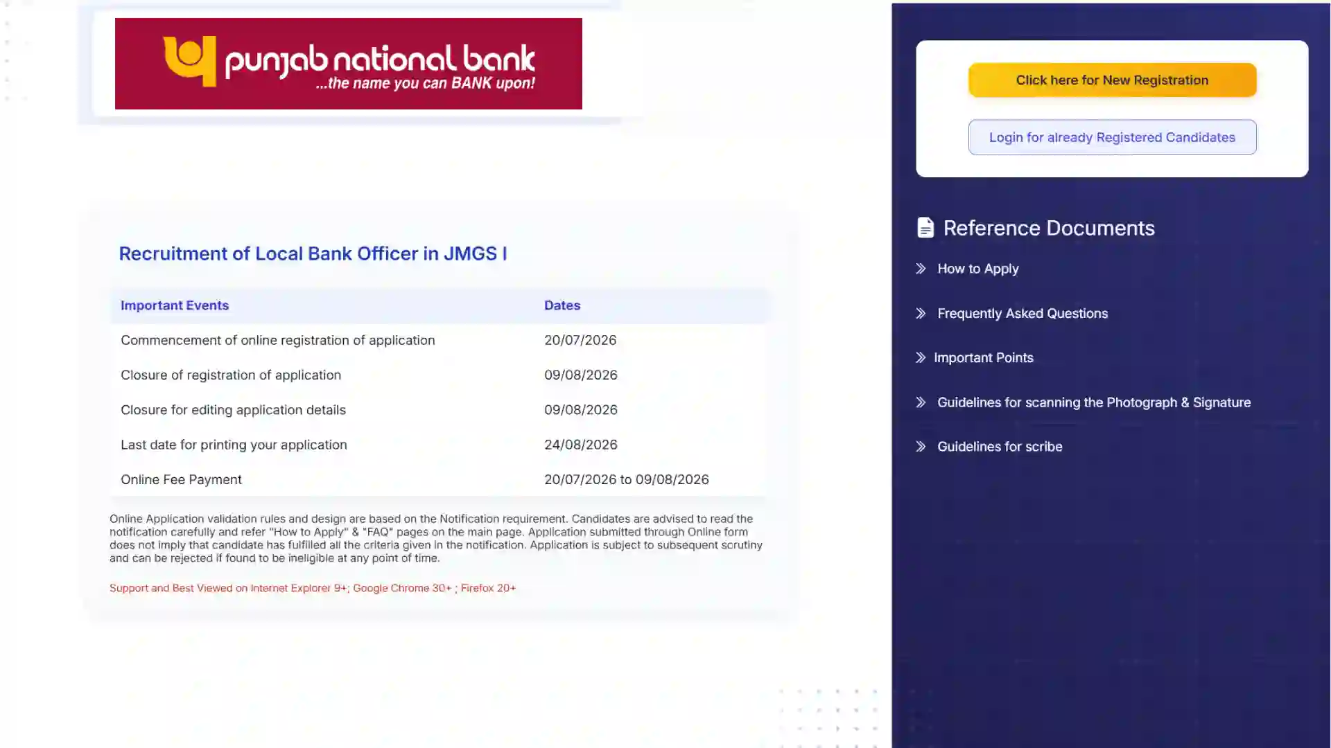 PNB LBO Recruitment 2026 Notification PDF Out for 545 Local Bank Officer Posts