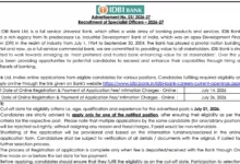 IDBI Bank SO Recruitment 2026 Notification Out for 31 Vacancies