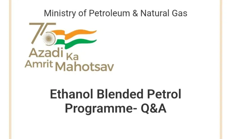 Government released FAQs PDF on Ethanol Blended Petrol (E20)