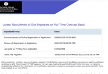 RBI Site Engineer Recruitment 2026 Notification Out