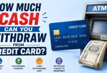 Credit Card Cash Withdrawal Charges, Limit and Interest Rates