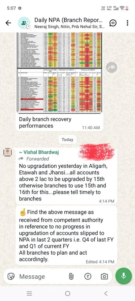 PNB Employees asked to work on Independence Day