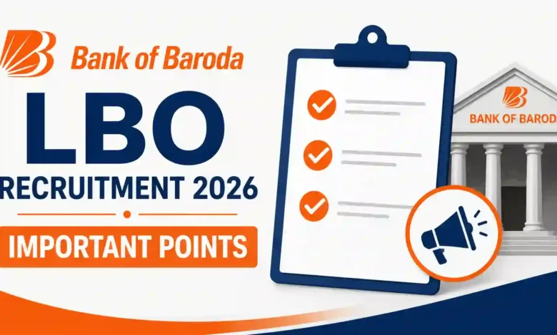 Bank of Baroda LBO Recruitment 2026 Important Points