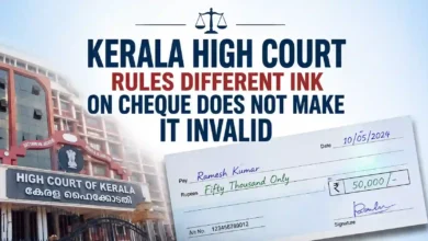 Kerala High Court Rules Different Ink on Cheque Does Not Make It Invalid