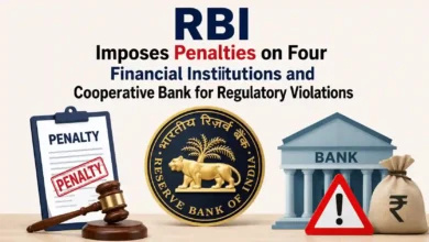 RBI Imposes Penalties on Four Financial Institutions and Cooperative Bank for Regulatory Violations