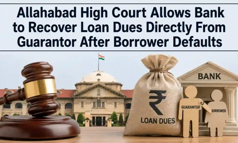 Allahabad High Court Allows Bank to Recover Loan Dues Directly From Guarantor After Borrower Defaults