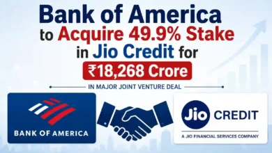 Bank of America to Acquire 49.9% Stake in Jio Credit for ₹18,268 Crore in Major Joint Venture Deal