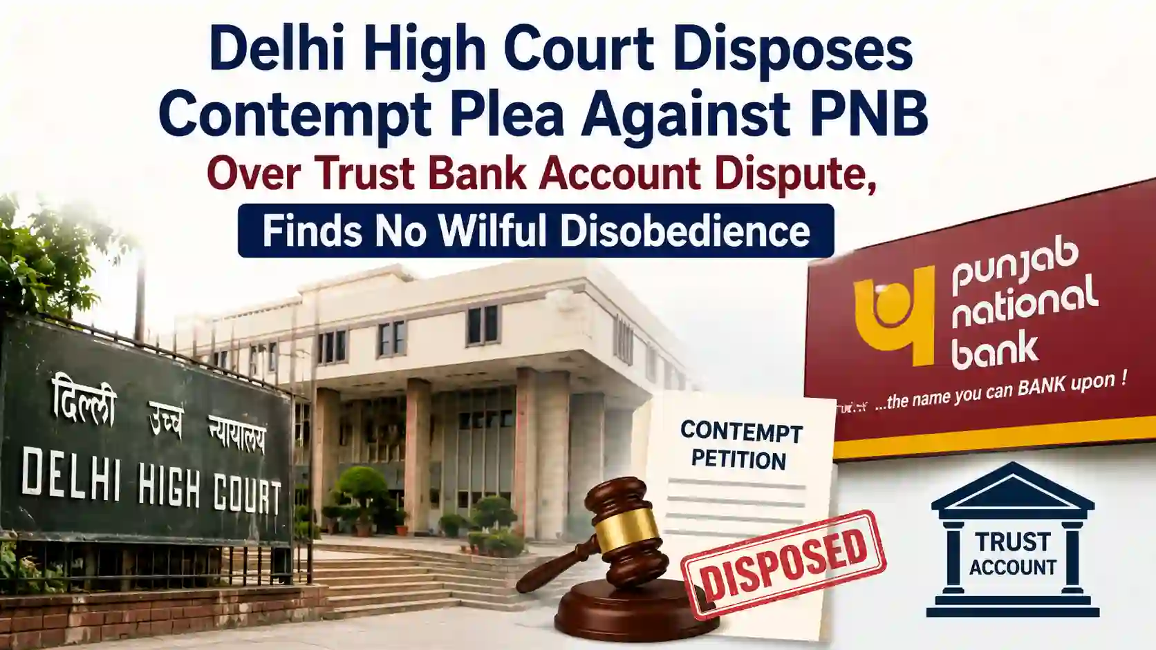 Delhi High Court Dismisses Contempt Plea Against Punjab National Bank Amidst Trustee Dispute
