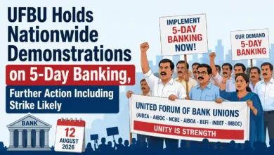 UFBU Holds Nationwide Demonstrations on 5-Day Banking, Further Action Including Strike Likely