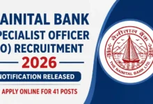 Nainital Bank SO Recruitment 2026 Notification PDF Out for 41 Specialist Officer Posts