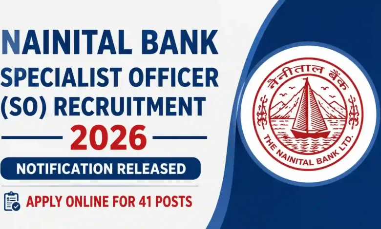 Nainital Bank SO Recruitment 2026 Notification PDF Out for 41 Specialist Officer Posts