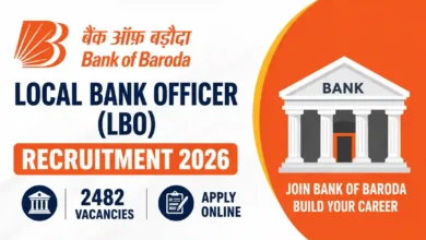 Bank of Baroda (BOB) Local Bank Officer (LBO) Recruitment 2026 Notification PDF Out for 2482 Posts