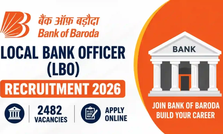 Bank of Baroda (BOB) Local Bank Officer (LBO) Recruitment 2026 Notification PDF Out for 2482 Posts