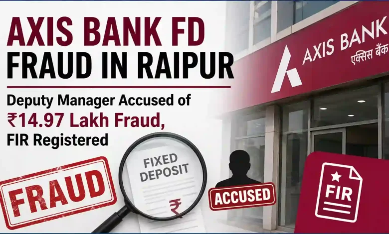 Axis Bank FD Fraud in Raipur: Deputy Manager Accused of ₹14.97 Lakh Fraud, FIR Registered
