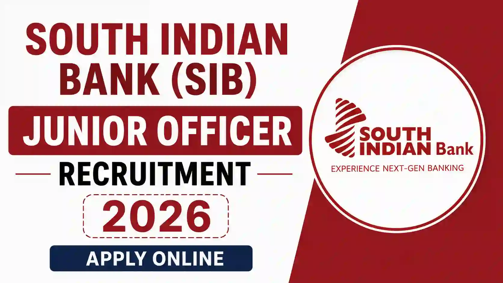 South Indian Bank Junior Officer (BPO) Recruitment 2026 Notification PDF Out