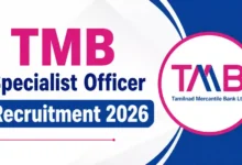 TMB SO Recruitment 2026 Notification PDF Out for Specialist Officer Posts