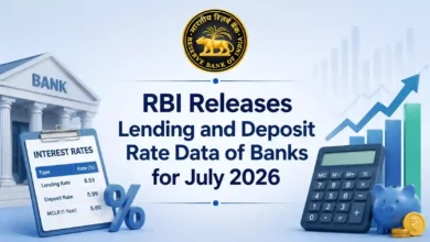 RBI Releases Lending and Deposit Rate Data of Banks for July 2026