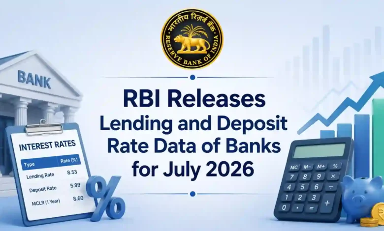 RBI Releases Lending and Deposit Rate Data of Banks for July 2026