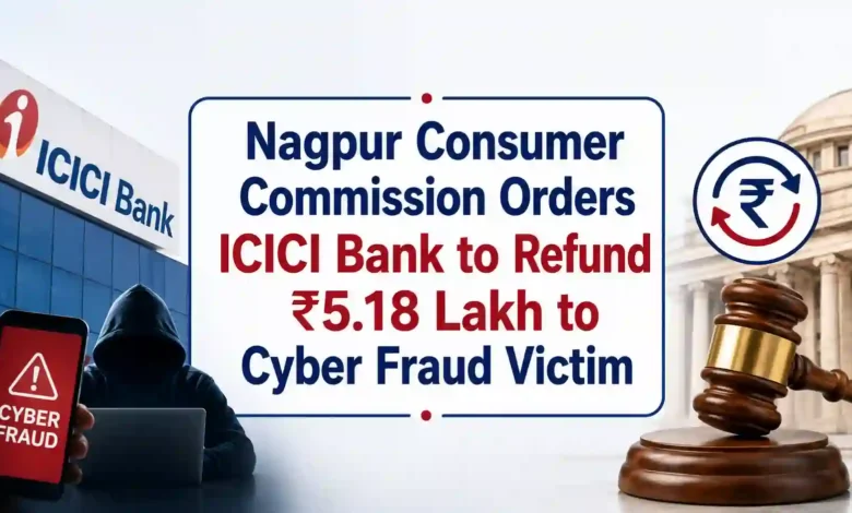 Nagpur Consumer Commission Orders ICICI Bank to Refund ₹5.18 Lakh to Cyber Fraud Victim