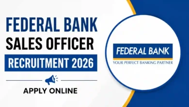 Federal Bank Sales Officer Recruitment 2026 Notification PDF Out