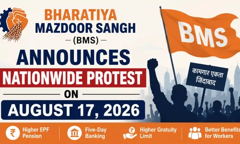 Bharatiya Mazdoor Sangh Announces Nationwide Protest on August 17, 2026