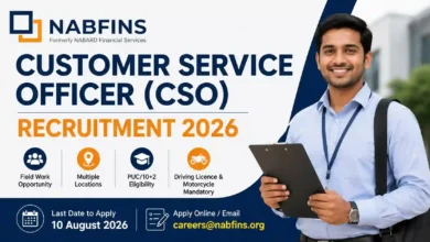 NABFINS CSO Recruitment 2026: Apply Online for Customer Service Officer Posts