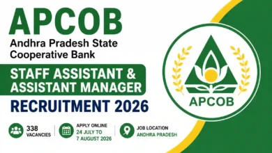 APCOB Recruitment 2026 Notification PDF Out for 338 Staff Assistant & Assistant Manager Posts