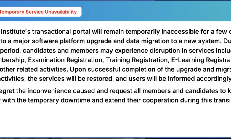 IIBF Notice: Transactional portal of IIBF will remain temporarily inaccessible for a few days