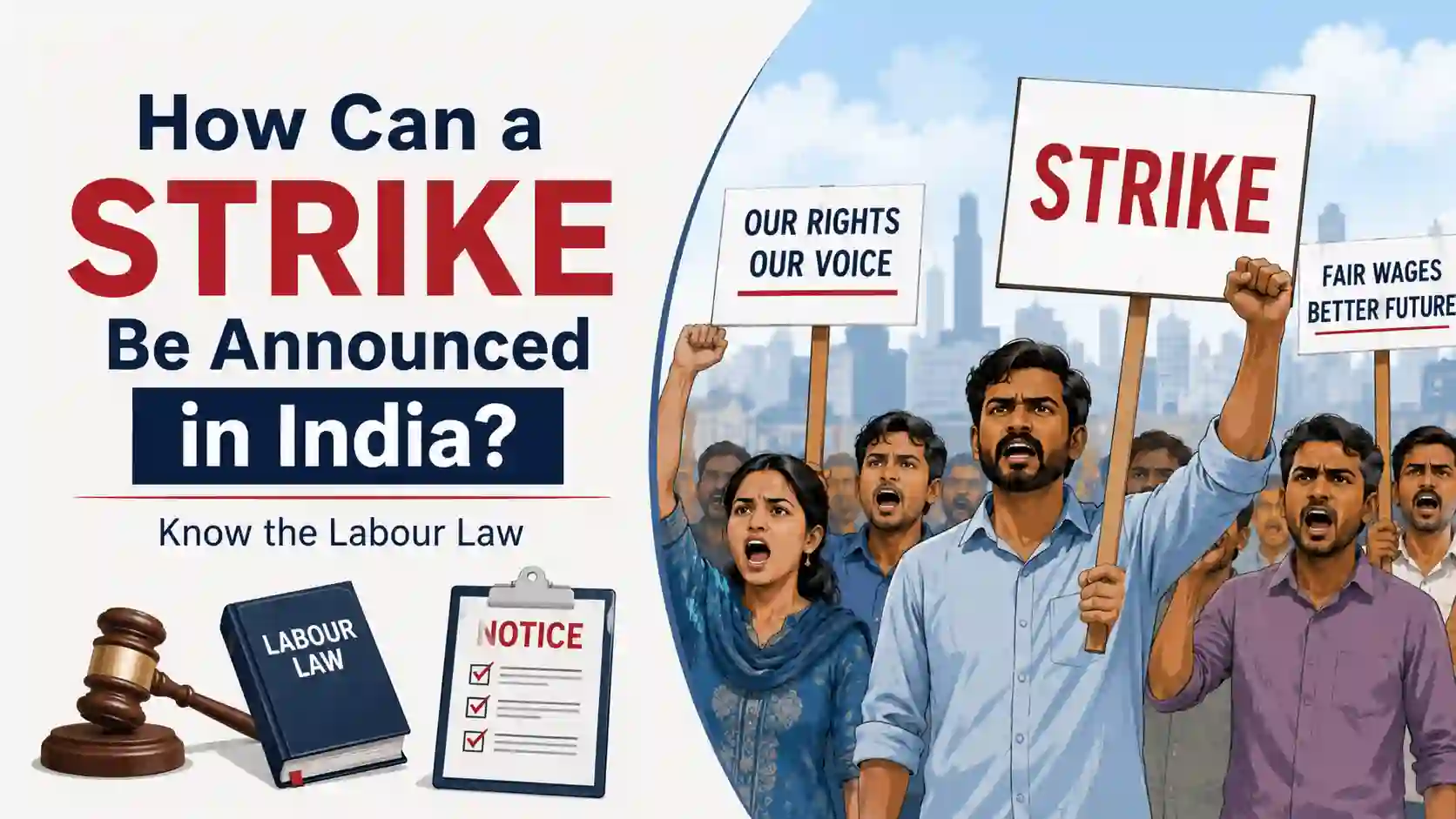 How Can a Strike Be Announced in India? Check Labour Law Rules