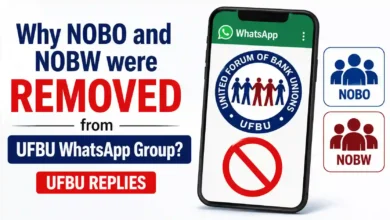 Why NOBO and NOBW were removed from UFBU WhatsApp Group?