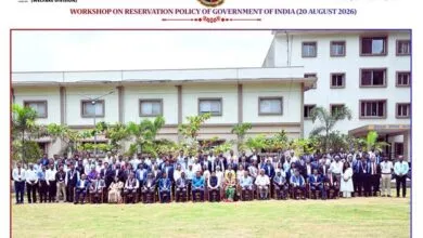 Workshop on Reservation in PSU Banks going on in Union Bank Staff College