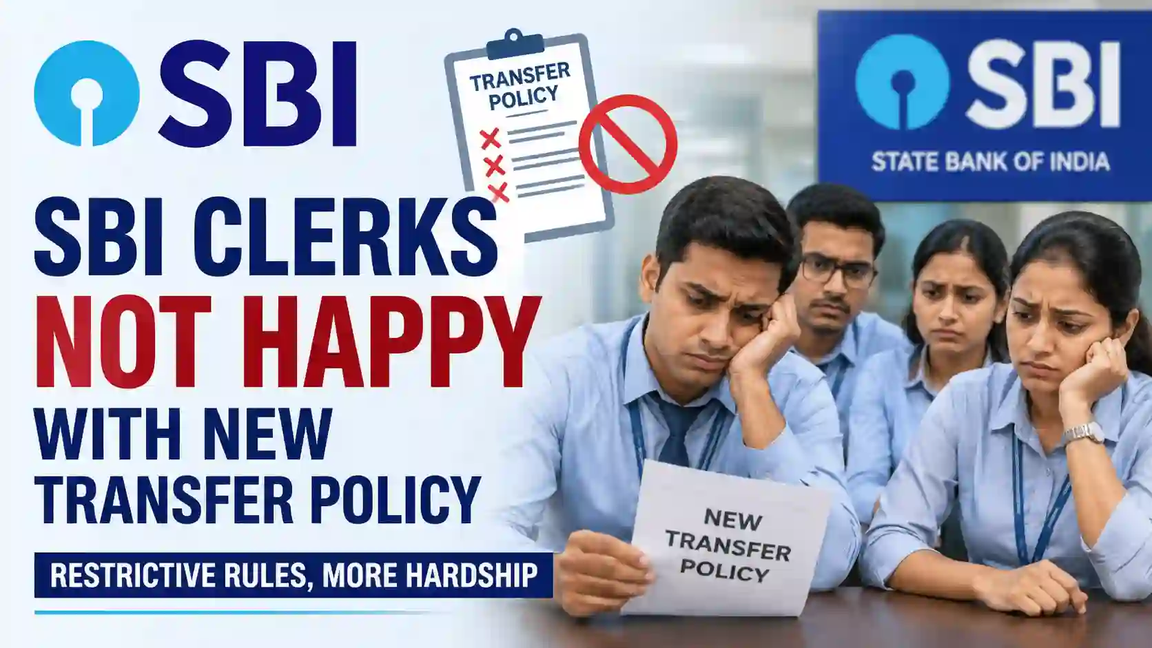 SBI Clerks not happy with new transfer policy; AISBIEA writes letter to DMD