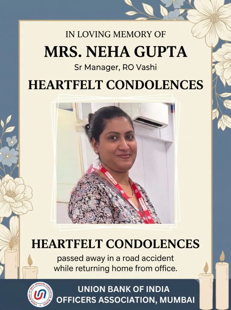 Union Bank Employee Dies in Road Accident While Returning From Sunday Duty in Mumbai