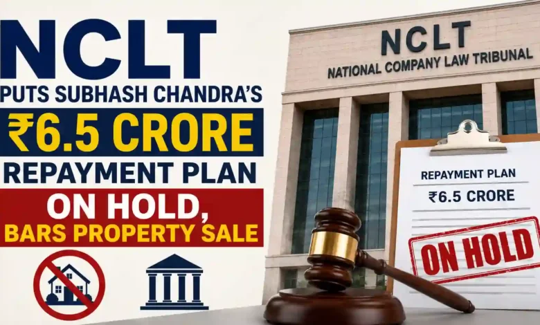 NCLT Puts Subhash Chandra’s ₹6.5 Crore Repayment Plan on Hold, Bars Property Sale